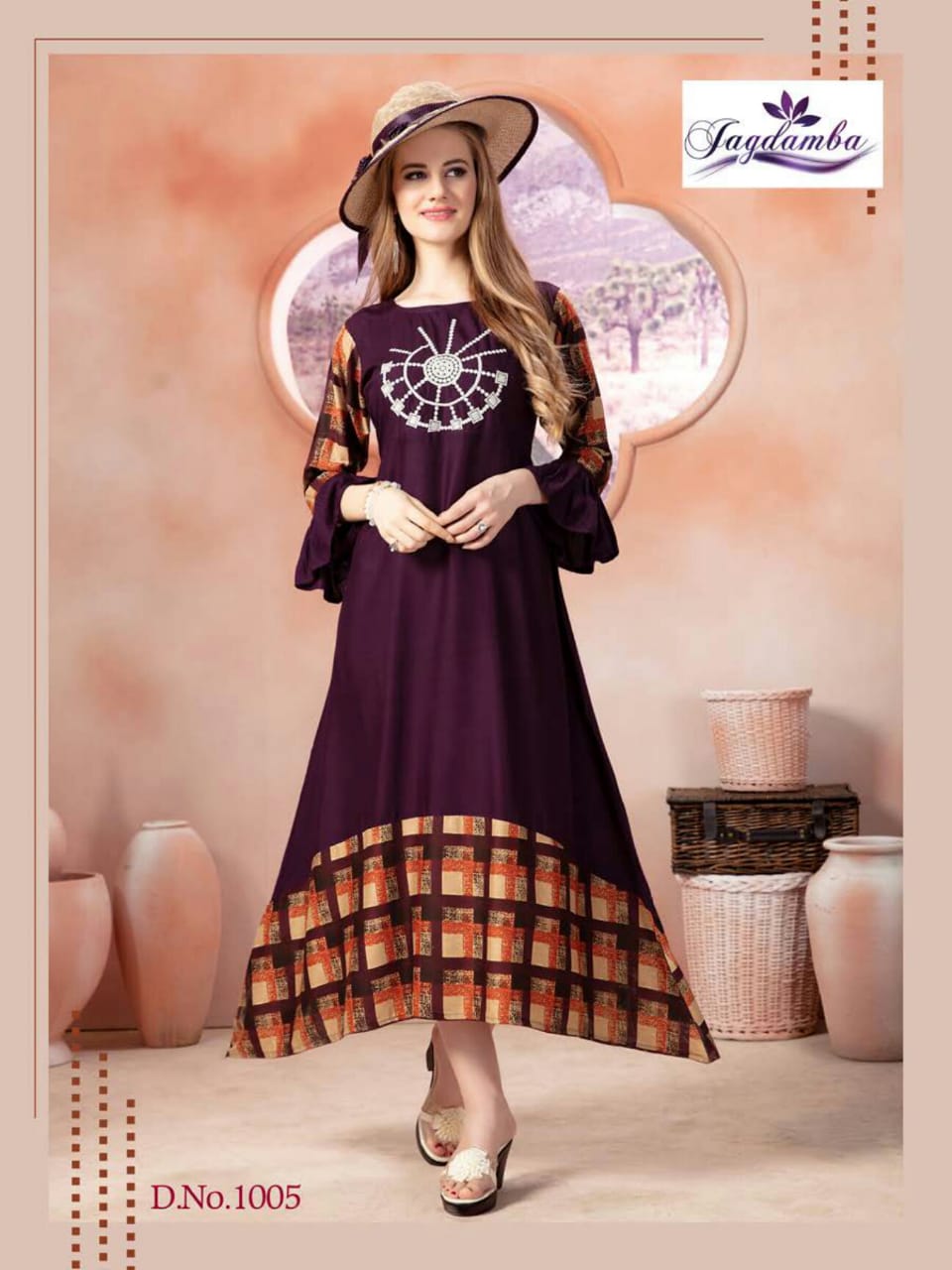 Saffronn By Jagdamba 1001 To 1008 Series Stylish Fancy Beautiful Colorful Casual Wear & Ethnic Wear Rayon Printed Kurtis At Wholesale Price