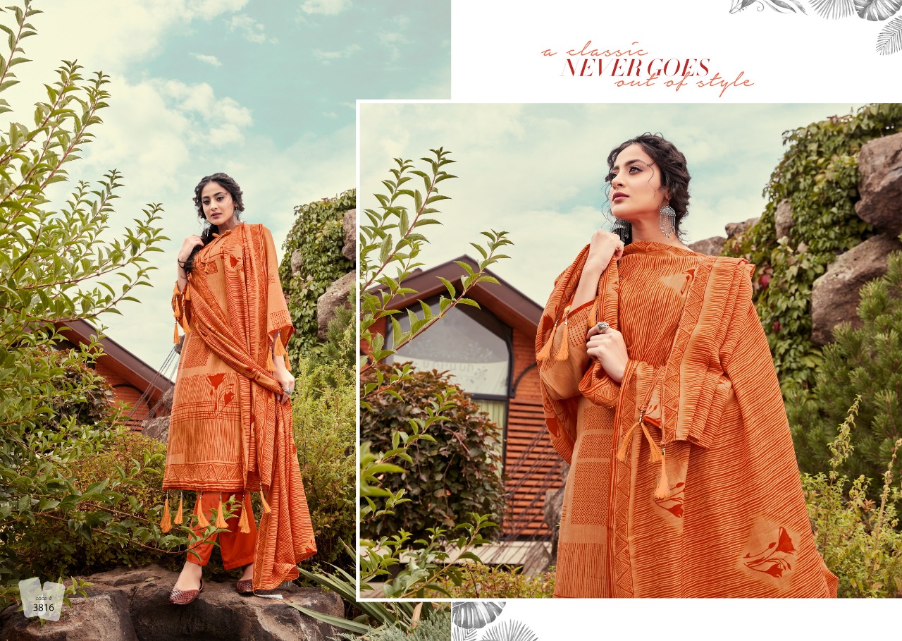 Safina By I.b Nx 3813 To 3820 Series Beautiful Stylish Fancy Colorful Casual & Party Wear & Ethnic Wear Pure Pashmina Printed With Embroidery Dresses At Wholesale Price