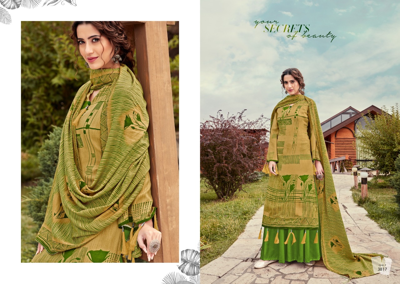 Safina By I.b Nx 3813 To 3820 Series Beautiful Stylish Fancy Colorful Casual & Party Wear & Ethnic Wear Pure Pashmina Printed With Embroidery Dresses At Wholesale Price