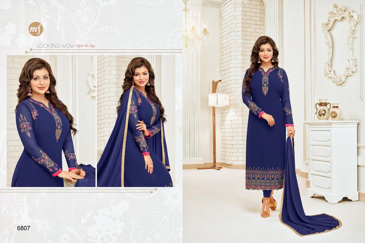 Saira Vol-2 By Mahaveer Fashion 6804 To 6812 Series Beautiful Pashmina Suits Stylish Fancy Colorful Winter Wear & Ethnic Wear Faux Georgette Embroidered Dresses At Wholesale Price