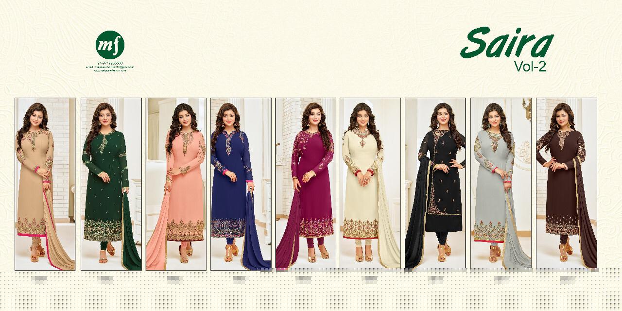 Saira Vol-2 By Mahaveer Fashion 6804 To 6812 Series Beautiful Pashmina Suits Stylish Fancy Colorful Winter Wear & Ethnic Wear Faux Georgette Embroidered Dresses At Wholesale Price