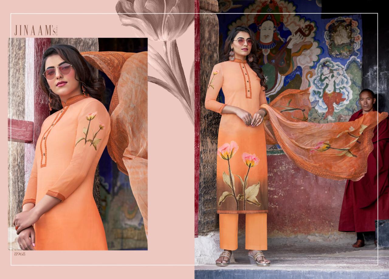 Sakeena By Jinaam Dresses 8966 To 8971 Series Suits Beautiful Stylish Fancy Colorful Designer Party Wear & Ethnic Wear Cotton Silk Digital Printed Dresses At Wholesale Price