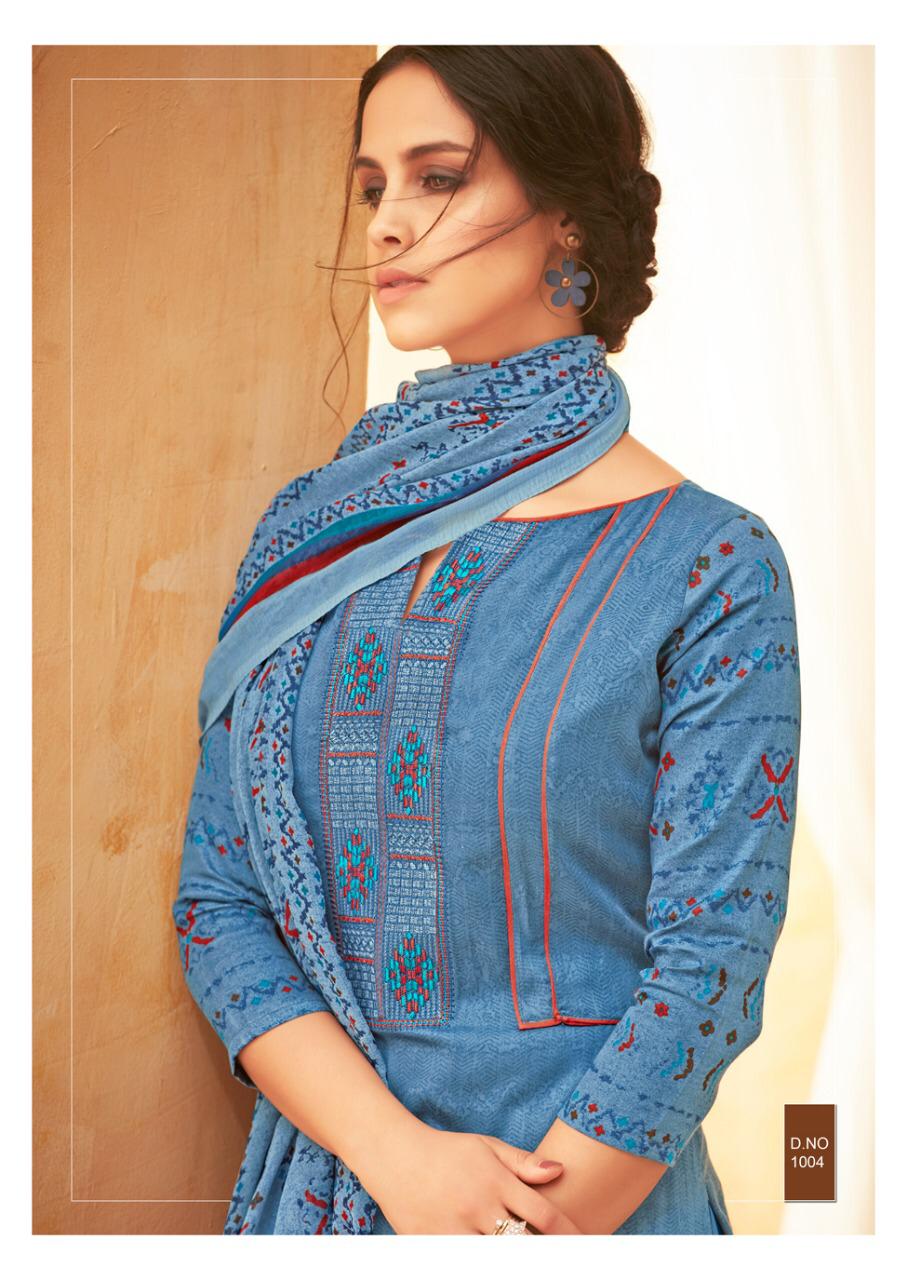 Sakhiya By Sunrise Creation 1001 To 1010 Series Beautiful Suits Colorful Stylish Fancy Colorful Casual Wear & Ethnic Wear Jam Satin Embroidery Work Dresses At Wholesale Price