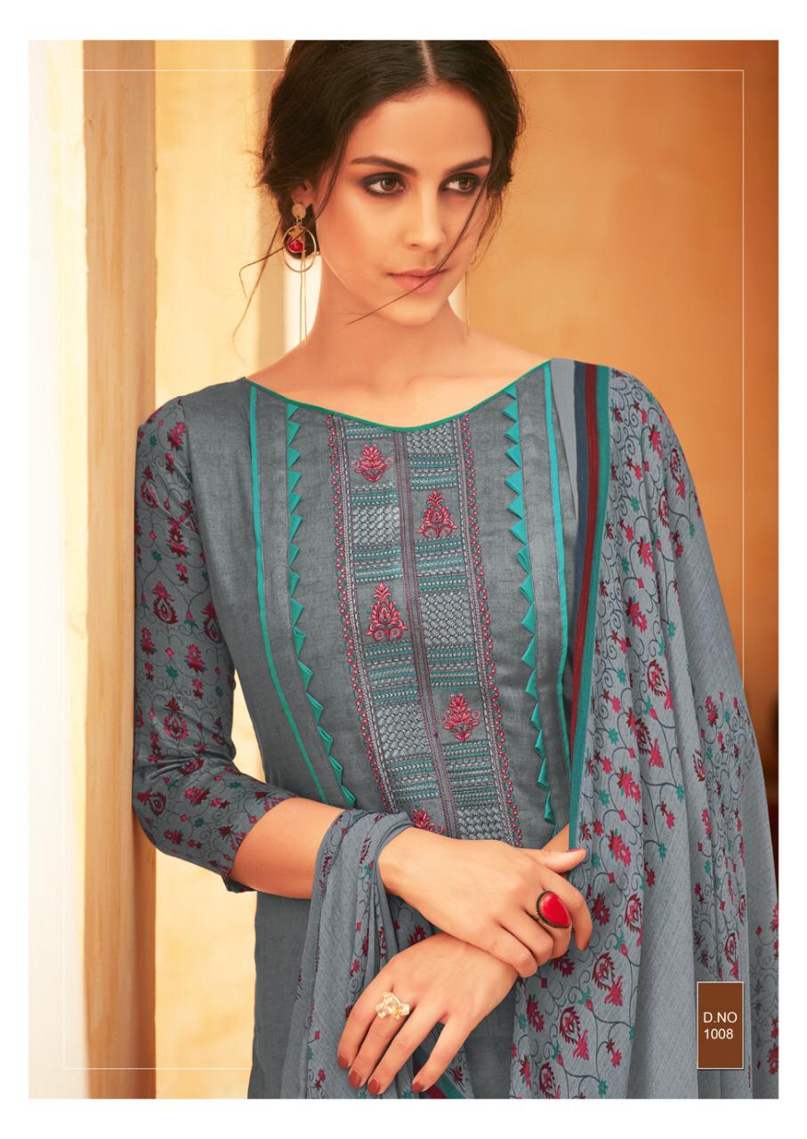 Sakhiya By Sunrise Creation 1001 To 1010 Series Beautiful Suits Colorful Stylish Fancy Colorful Casual Wear & Ethnic Wear Jam Satin Embroidery Work Dresses At Wholesale Price