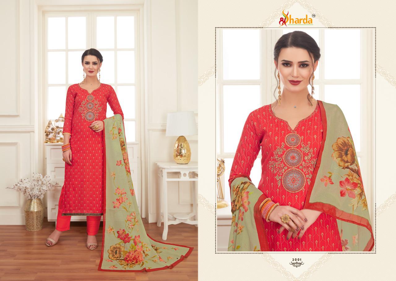 Sakshi By Sharda 3001 To 3007 Series Beautiful Suits Stylish Fancy Colorful Casual Wear & Ethnic Wear Pure Lawn Cotton Digital Printed Dresses At Wholesale Price