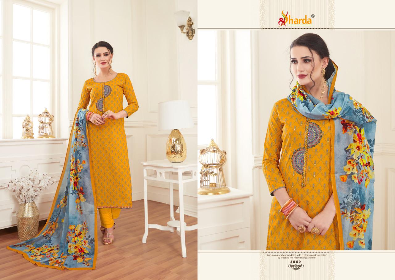 Sakshi By Sharda 3001 To 3007 Series Beautiful Suits Stylish Fancy Colorful Casual Wear & Ethnic Wear Pure Lawn Cotton Digital Printed Dresses At Wholesale Price