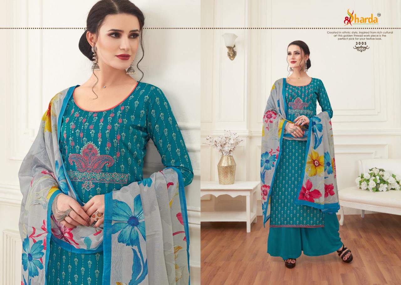 Sakshi By Sharda 3001 To 3007 Series Beautiful Suits Stylish Fancy Colorful Casual Wear & Ethnic Wear Pure Lawn Cotton Digital Printed Dresses At Wholesale Price
