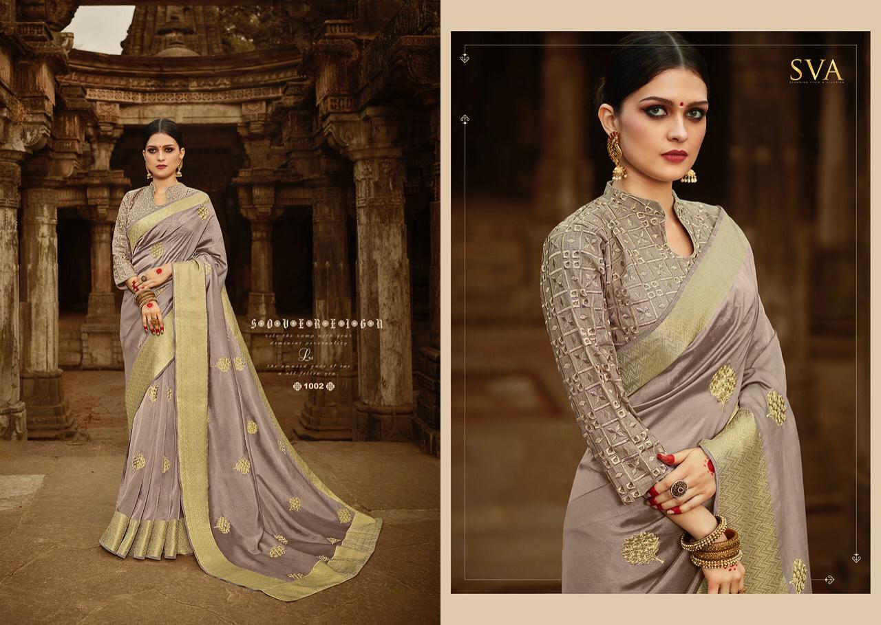 Sakshi By Sva 1001 To 1006 Series Designer Indian Traditional Wear Collection Beautiful Stylish Fancy Colorful Party Wear & Occasional Wear Viscose Sarees At Wholesale Price
