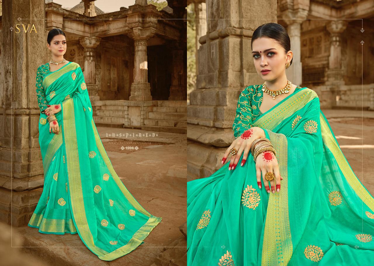 Sakshi By Sva 1001 To 1006 Series Designer Indian Traditional Wear Collection Beautiful Stylish Fancy Colorful Party Wear & Occasional Wear Viscose Sarees At Wholesale Price