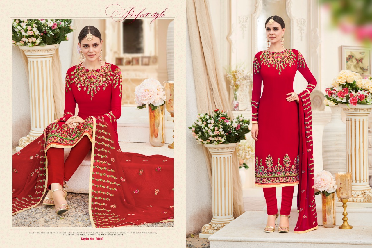 Sale Kasi Vol-2 By Kianaa Fashion 9008 To 9014 Series Designer Suits Collection Beautiful Stylish Fancy Colorful Party Wear & Occasional Wear Georgette Dresses At Wholesale Price