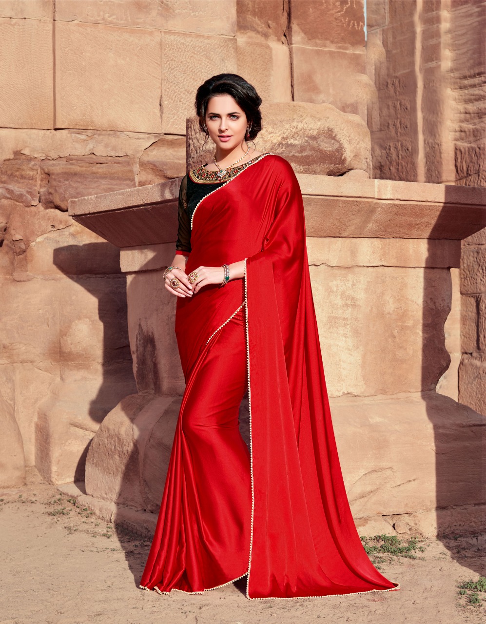 Saloni By Sanskar Sarees 1052 To 1064 Series Indian Traditional Wear Collection Beautiful Stylish Fancy Colorful Party Wear & Occasional Wear Satin Sarees At Wholesale Price