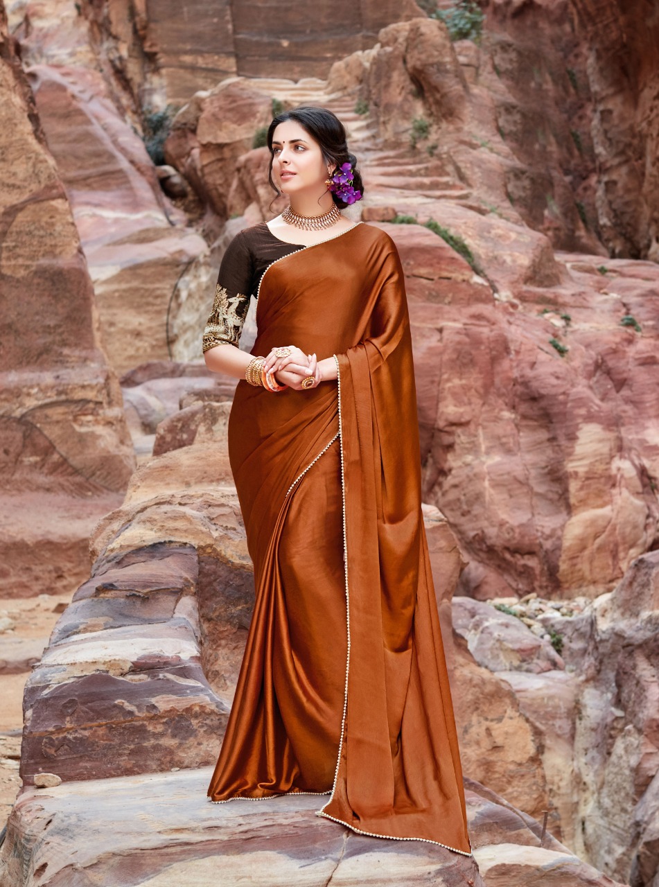 Saloni By Sanskar Sarees 1052 To 1064 Series Indian Traditional Wear Collection Beautiful Stylish Fancy Colorful Party Wear & Occasional Wear Satin Sarees At Wholesale Price