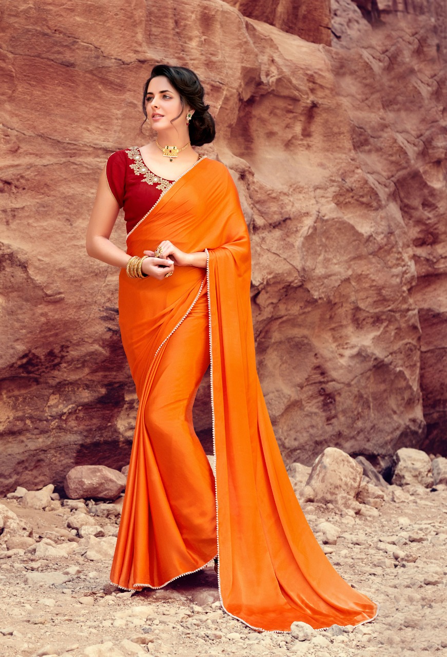 Saloni By Sanskar Sarees 1052 To 1064 Series Indian Traditional Wear Collection Beautiful Stylish Fancy Colorful Party Wear & Occasional Wear Satin Sarees At Wholesale Price