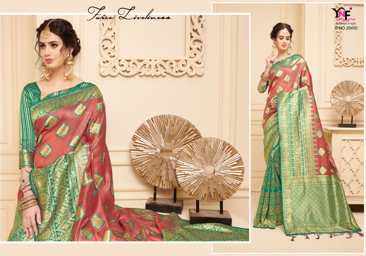 Samayak Vol-2 By Yadu Nandan Fashion 29447 To 29456 Series Indian Traditional Wear Collection Beautiful Stylish Fancy Colorful Party Wear & Occasional Wear Linen Silk Sarees At Wholesale Price