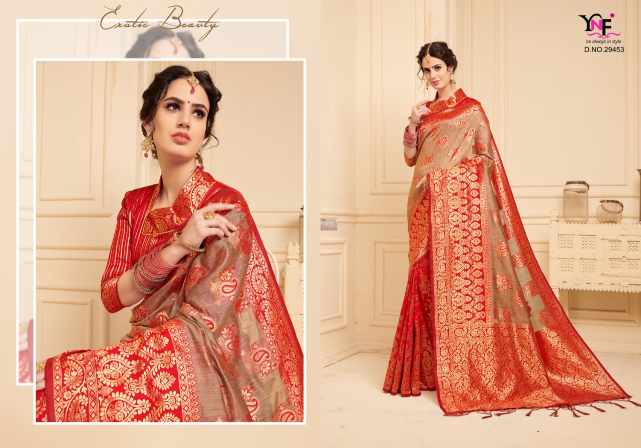 Samayak Vol-2 By Yadu Nandan Fashion 29447 To 29456 Series Indian Traditional Wear Collection Beautiful Stylish Fancy Colorful Party Wear & Occasional Wear Linen Silk Sarees At Wholesale Price