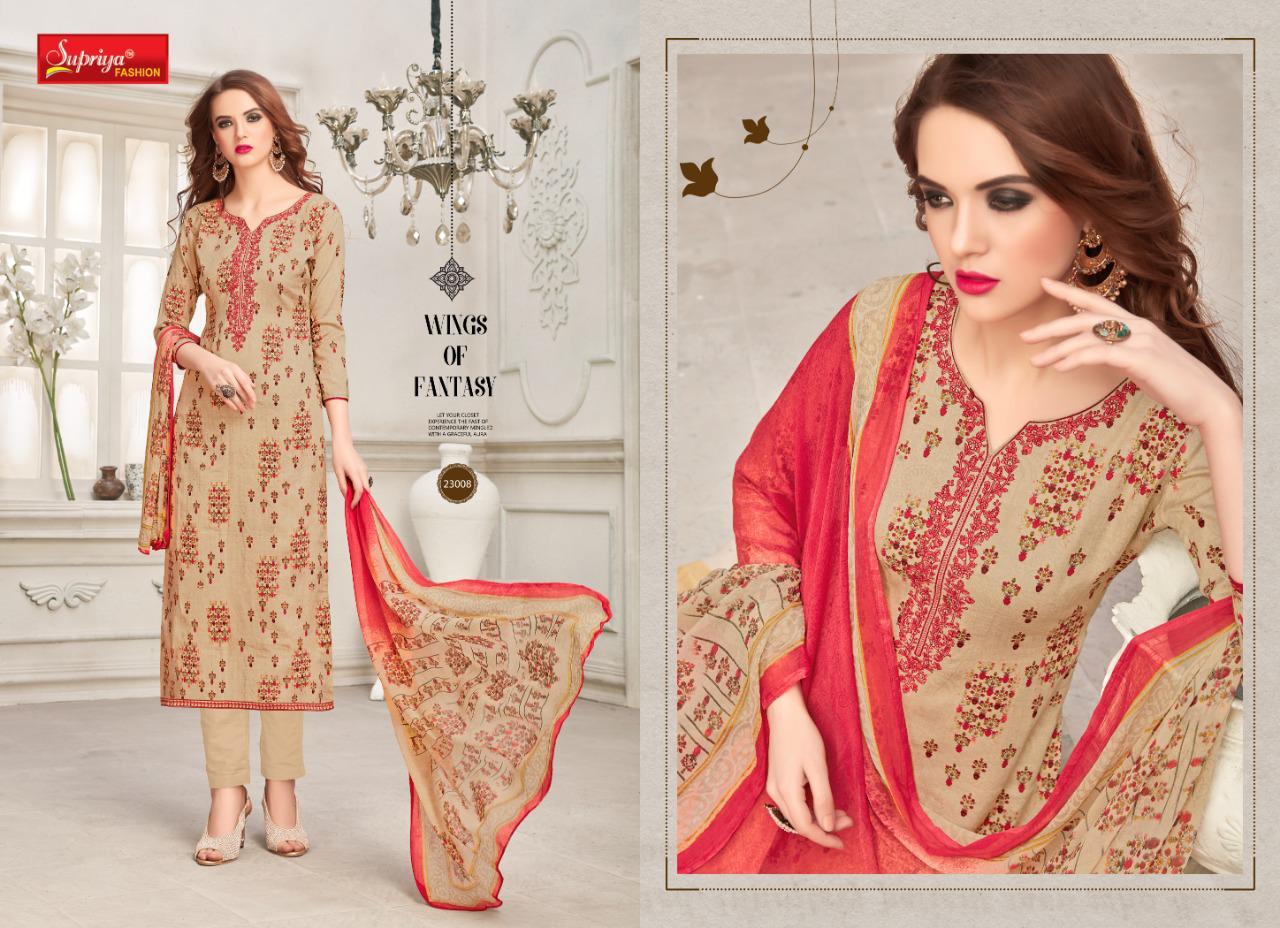Sameera Vol-23 By Supriya Fashion 23001 To 23010 Series Beautiful Suits Stylish Fancy Colorful Party Wear & Ethnic Wear Glace Cotton With Embroidery Dresses At Wholesale Price
