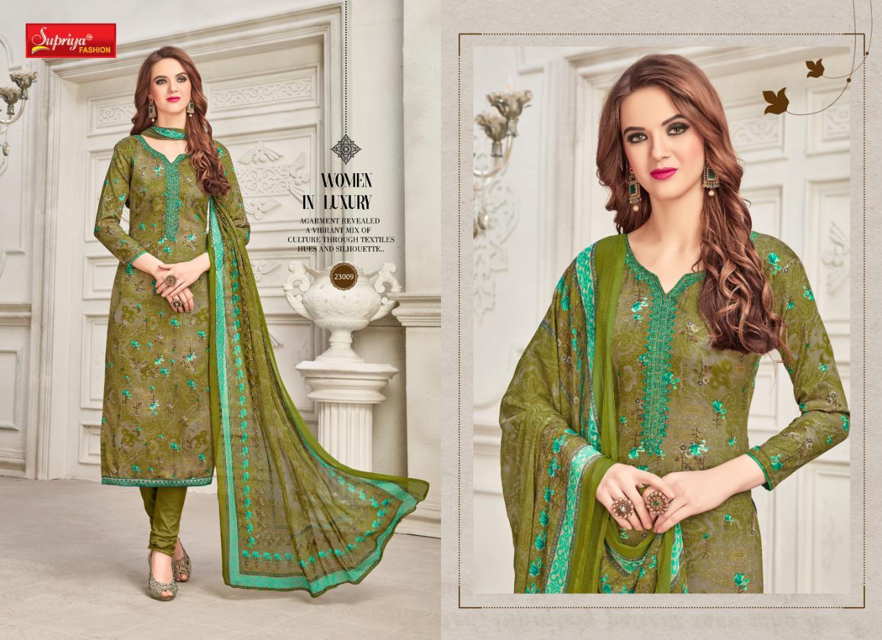Sameera Vol-23 By Supriya Fashion 23001 To 23010 Series Beautiful Suits Stylish Fancy Colorful Party Wear & Ethnic Wear Glace Cotton With Embroidery Dresses At Wholesale Price