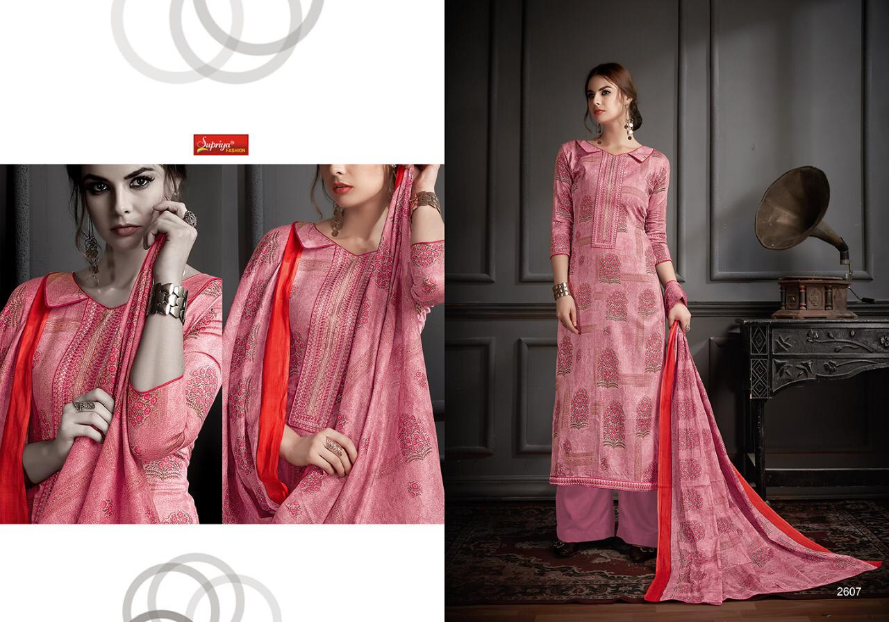 Sameera Vol-26 By Supriya Fashion 2601 To 2610 Series Beautiful Stylish Designer Printed And Embroidered Party Wear Occasional Wear Glace Cotton Printed With Embroidery Dresses At Wholesale Price