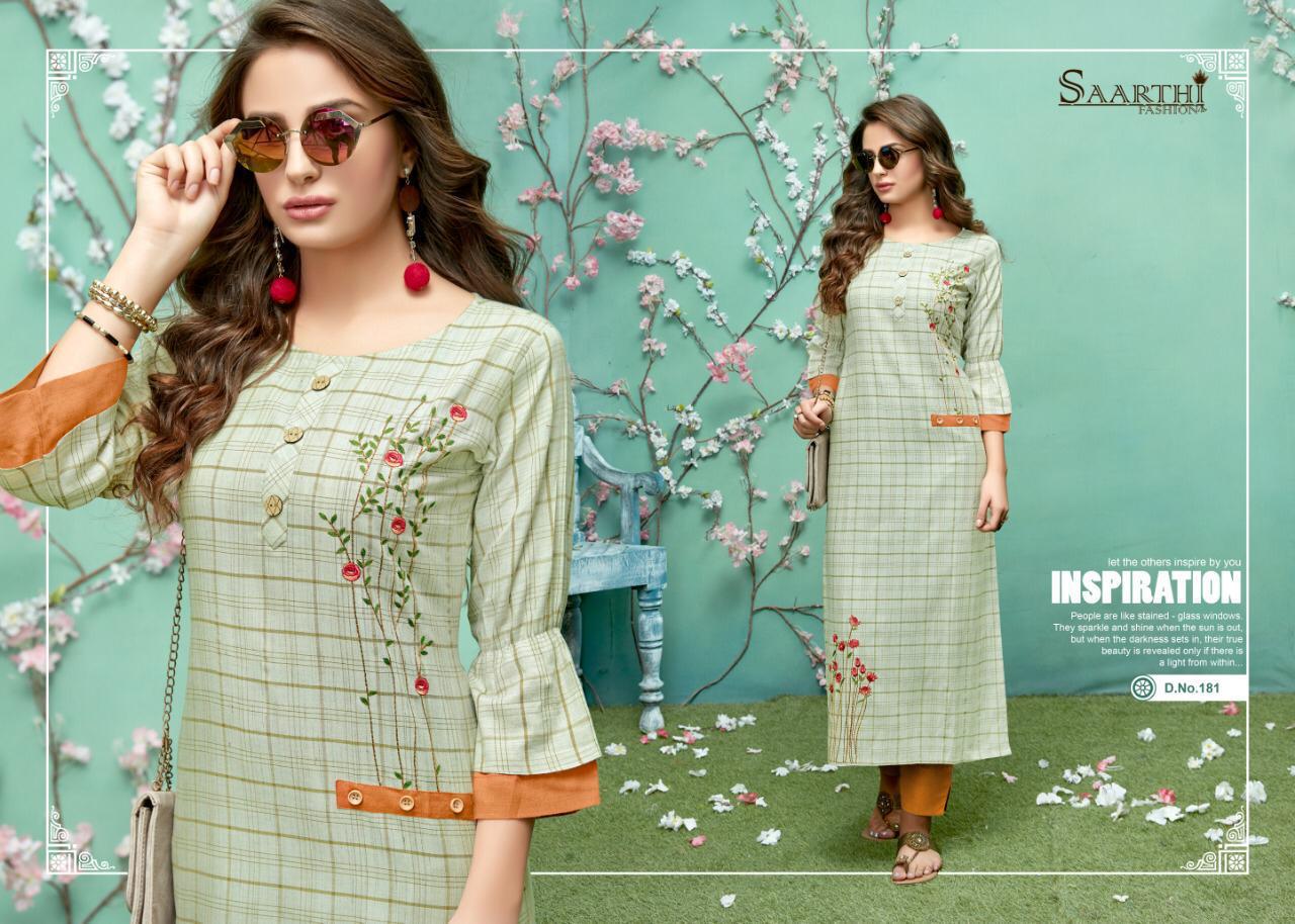Sameera By Saarthi Fashion 178 To 182 Series Beautiful Colorful Stylish Fancy Casual Wear & Ethnic Wear & Ready To Wear Silk Slub Printed Kurtis At Wholesale Price