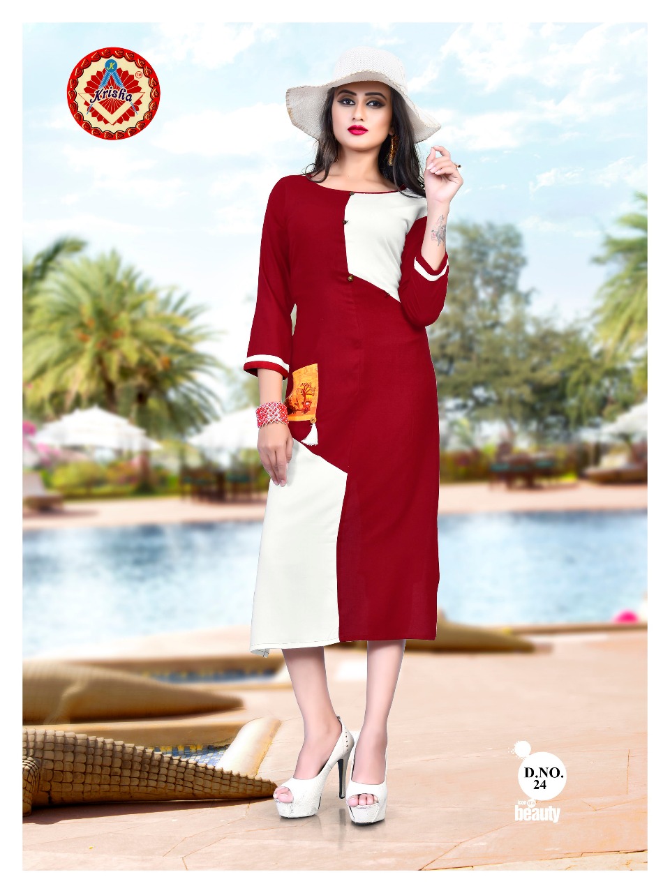 Sana By Krisha 21 To 26 Series Beautiful Stylish Fancy Colorful Casual Wear & Ethnic Wear Heavy Rayon Embroidered Kurtis At Wholesale Price