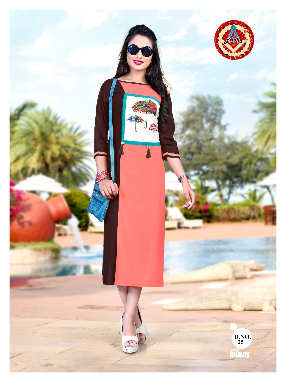 Sana By Krisha 21 To 26 Series Beautiful Stylish Fancy Colorful Casual Wear & Ethnic Wear Heavy Rayon Embroidered Kurtis At Wholesale Price