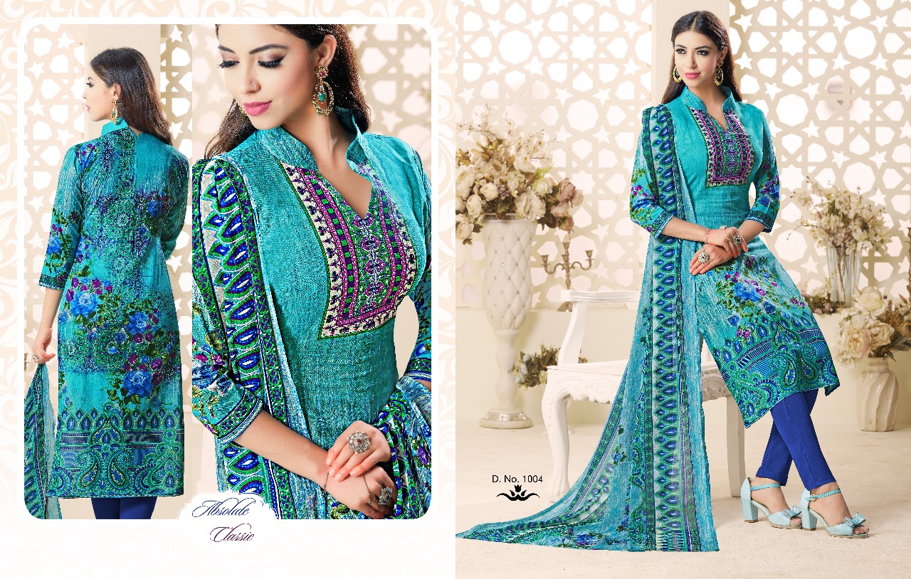 Sanaya By Kalyan Prints 1001 To 1008 Series Beautiful Stylish Fancy Colorful Casual Wear & Ethnic Wear Collection Pure Cambric Cotton Printed Dresses At Wholesale Price