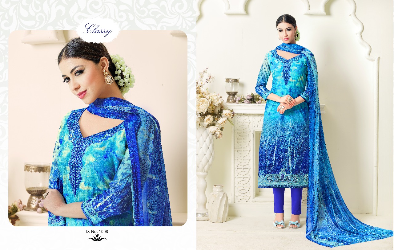 Sanaya By Kalyan Prints 1001 To 1008 Series Beautiful Stylish Fancy Colorful Casual Wear & Ethnic Wear Collection Pure Cambric Cotton Printed Dresses At Wholesale Price