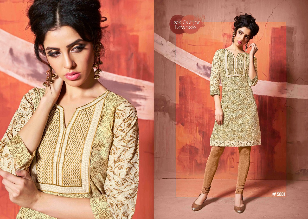 Sandy Vol-5 By Sweety Fashion 5001 To 5012 Series Stylish Fancy Colorful Beautiful Summer Collection Casual Wear & Ethnic Wear Cotton Printed Kurtis At Wholesale Price