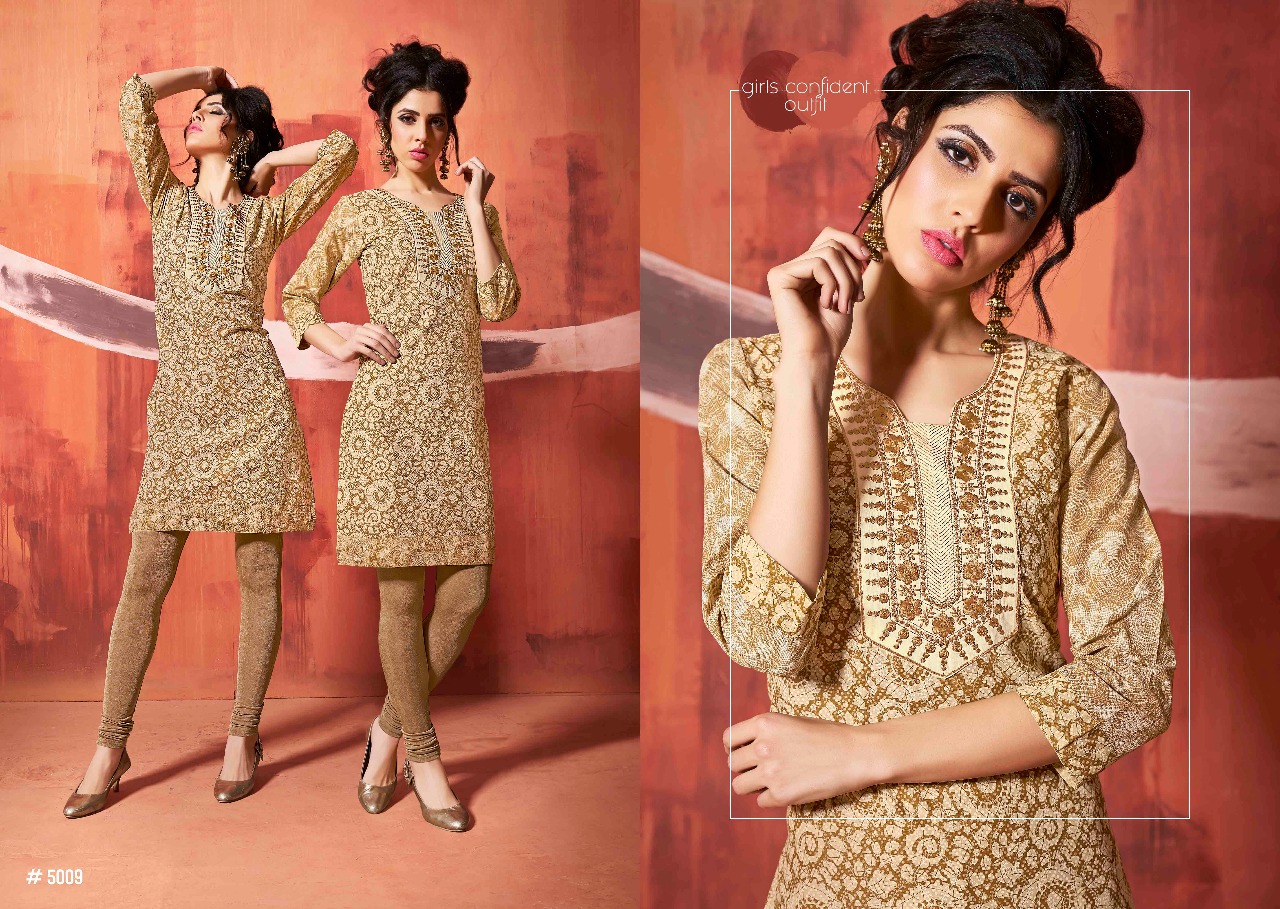 Sandy Vol-5 By Sweety Fashion 5001 To 5012 Series Stylish Fancy Colorful Beautiful Summer Collection Casual Wear & Ethnic Wear Cotton Printed Kurtis At Wholesale Price