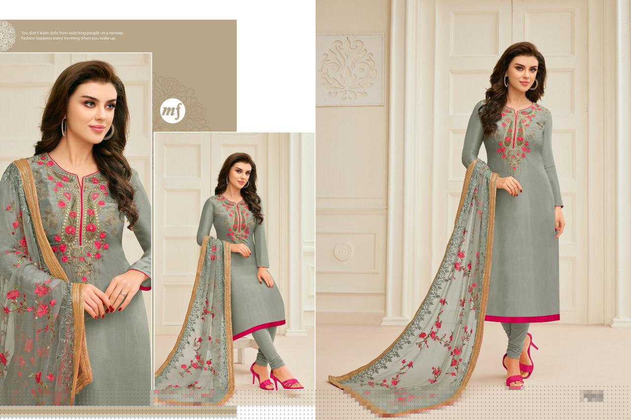 Sangini By Mahaveer Fashion 7002 To 7008 Series Beautiful Suits Colorful Stylish Fancy Casual Wear & Ethnic Wear Pure Upada Silk Embroidered Dresses At Wholesale Price
