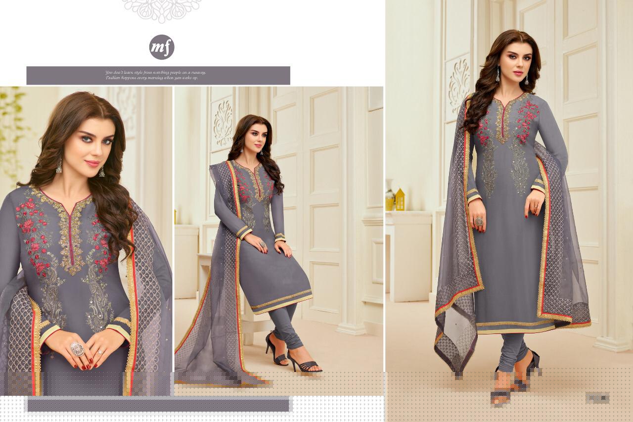 Sangini By Mahaveer Fashion 7002 To 7008 Series Beautiful Suits Colorful Stylish Fancy Casual Wear & Ethnic Wear Pure Upada Silk Embroidered Dresses At Wholesale Price