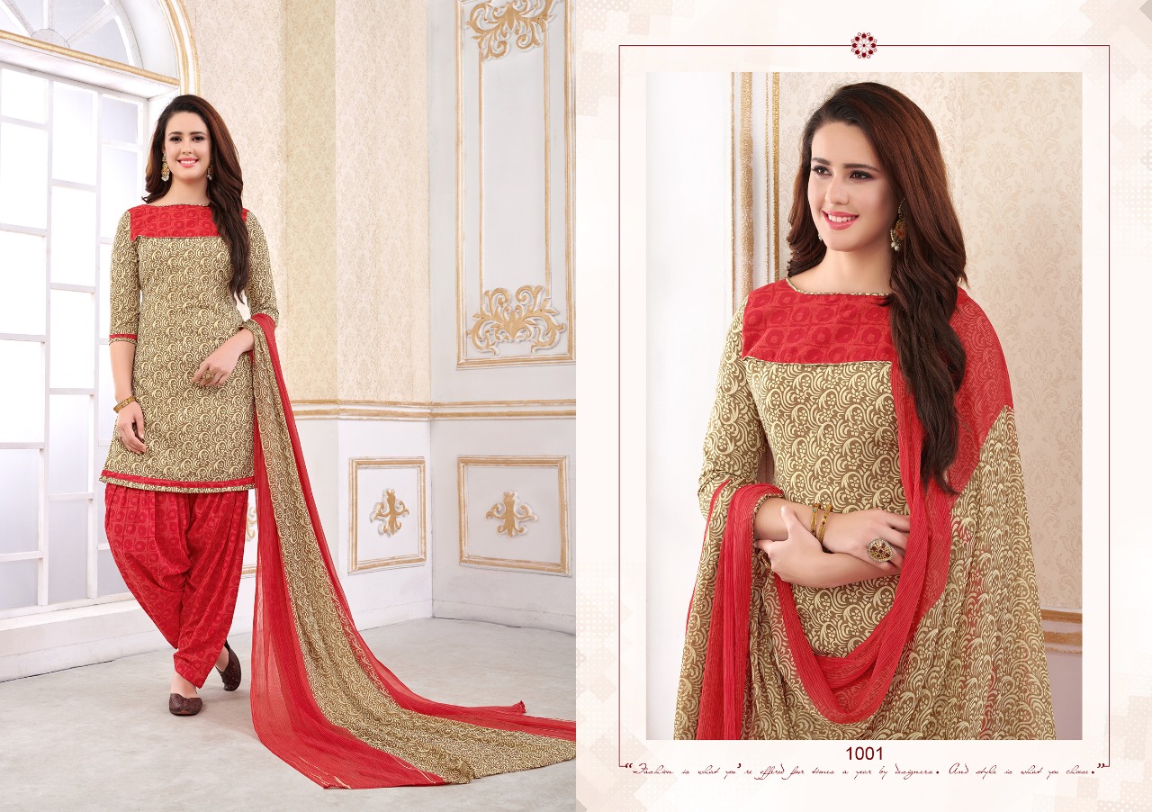 Saniya Patiyala By Ravi Creation 1001 To 1012 Series Beautiful Patiyala Suits Colorful Stylish Fancy Casual Wear & Ethnic Wear Cotton Printed Dresses At Wholesale Price