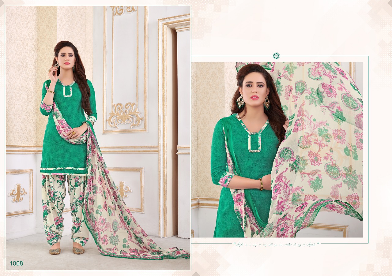 Saniya Patiyala By Ravi Creation 1001 To 1012 Series Beautiful Patiyala Suits Colorful Stylish Fancy Casual Wear & Ethnic Wear Cotton Printed Dresses At Wholesale Price