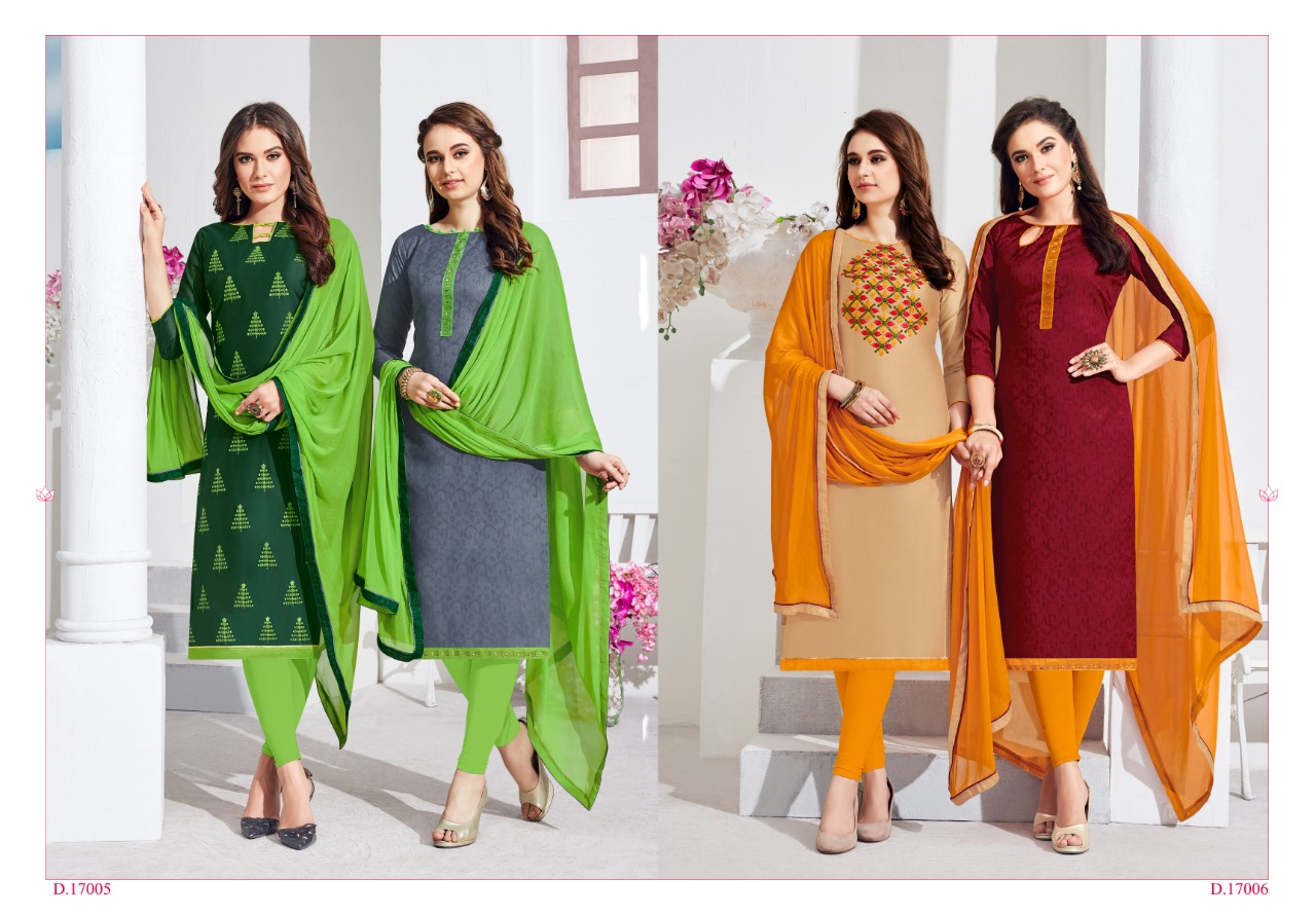 Sanwari Saloni Vol-6 By Assian Art 17001 To 17012 Series Indian Traditional Wear Collection Beautiful Stylish Fancy Colorful Party Wear & Occasional Wear Heavy Chanderi With Embroidery Work Dress At Wholesale Price