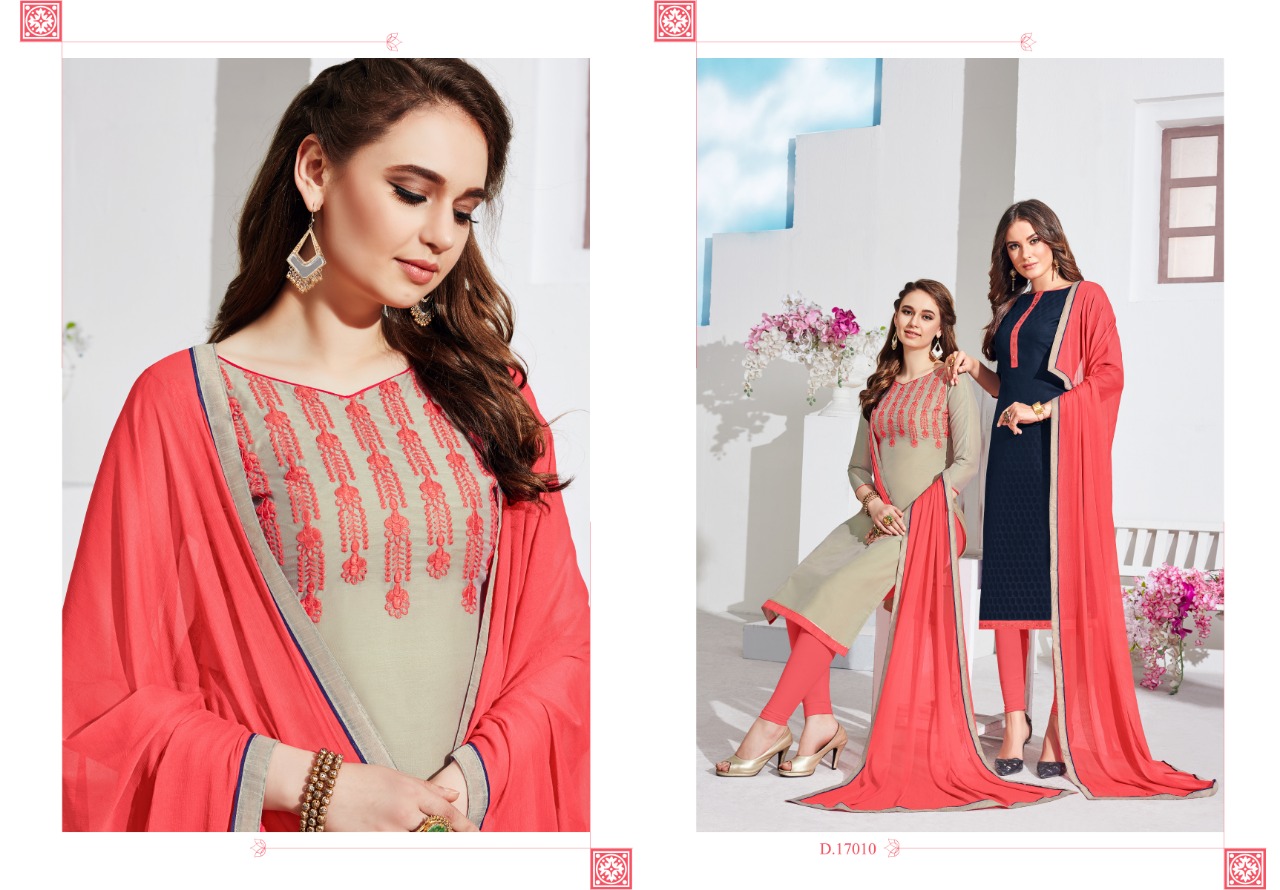 Sanwari Saloni Vol-6 By Assian Art 17001 To 17012 Series Indian Traditional Wear Collection Beautiful Stylish Fancy Colorful Party Wear & Occasional Wear Heavy Chanderi With Embroidery Work Dress At Wholesale Price