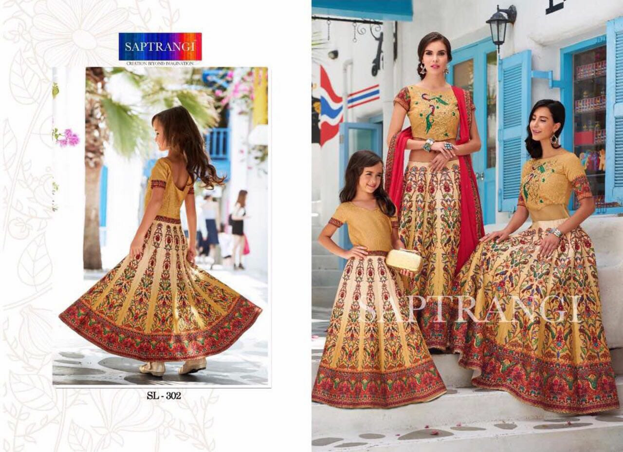 Saptrangi 301 Series By Saptrangi 301 To 311 Series Designer Wedding Collection Suits Beautiful Stylish Fancy Colorful Party Wear & Occasional Wear Net/georgette Embroidered Lehengas At Wholesale Price
