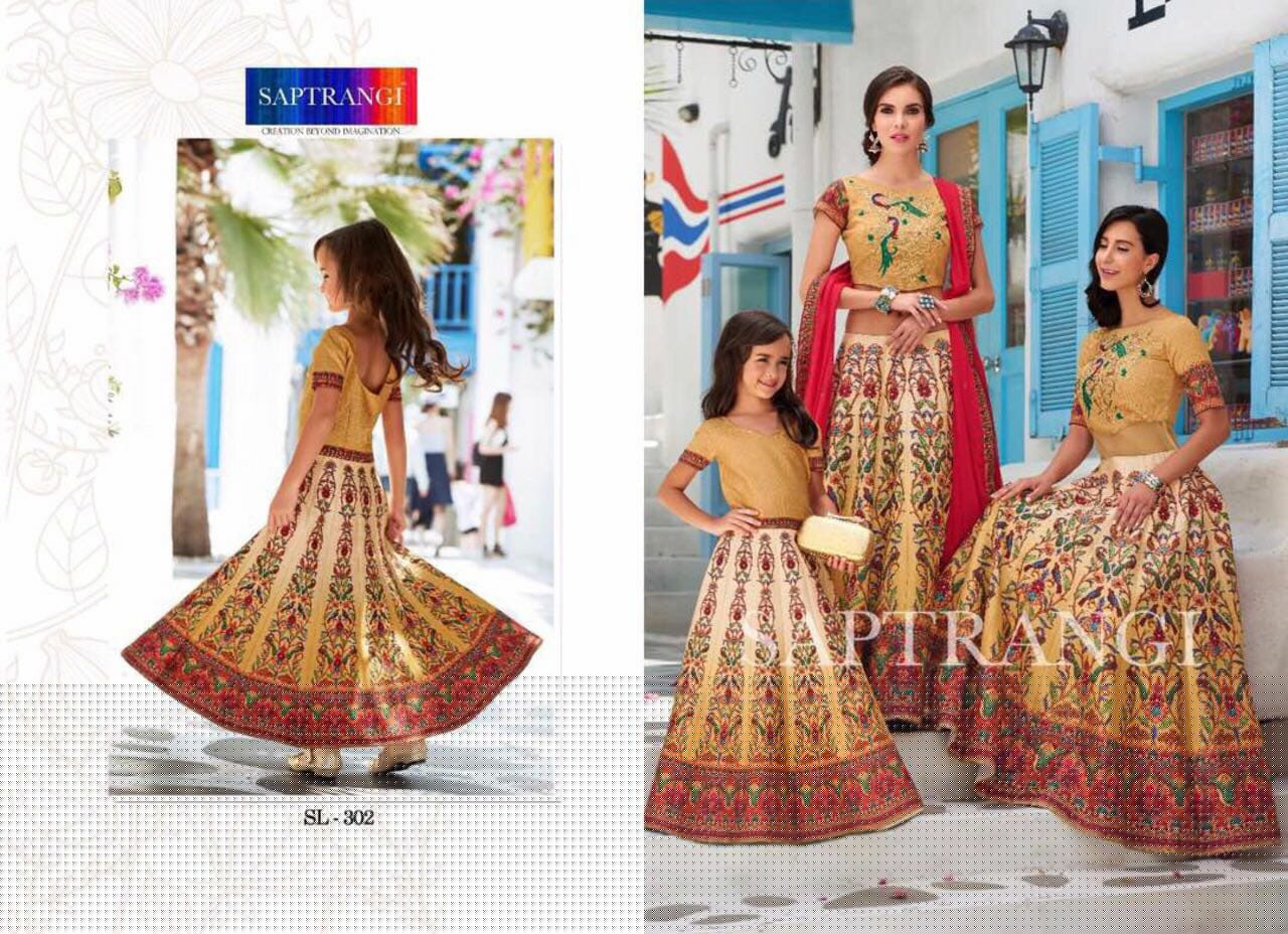 Saptrangi 301 Series By Saptrangi 301 To 311 Series Designer Wedding Collection Suits Beautiful Stylish Fancy Colorful Party Wear & Occasional Wear Net/georgette Embroidered Lehengas At Wholesale Price