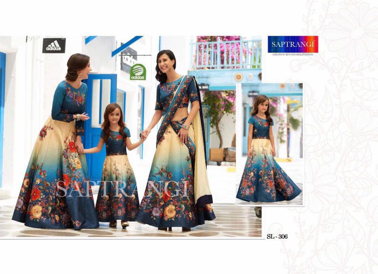 Saptrangi 301 Series By Saptrangi 301 To 311 Series Designer Wedding Collection Suits Beautiful Stylish Fancy Colorful Party Wear & Occasional Wear Net/georgette Embroidered Lehengas At Wholesale Price