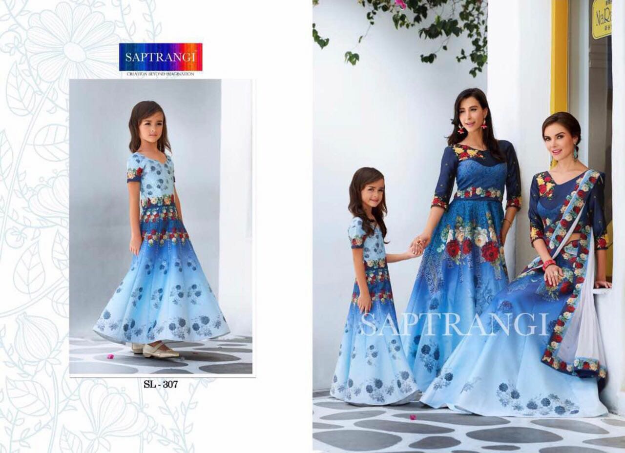 Saptrangi 301 Series By Saptrangi 301 To 311 Series Designer Wedding Collection Suits Beautiful Stylish Fancy Colorful Party Wear & Occasional Wear Net/georgette Embroidered Lehengas At Wholesale Price