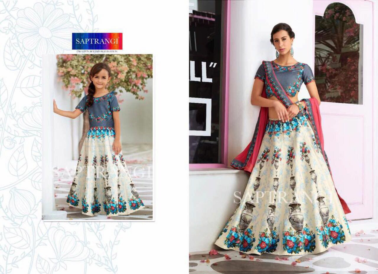 Saptrangi 301 Series By Saptrangi 301 To 311 Series Designer Wedding Collection Suits Beautiful Stylish Fancy Colorful Party Wear & Occasional Wear Net/georgette Embroidered Lehengas At Wholesale Price