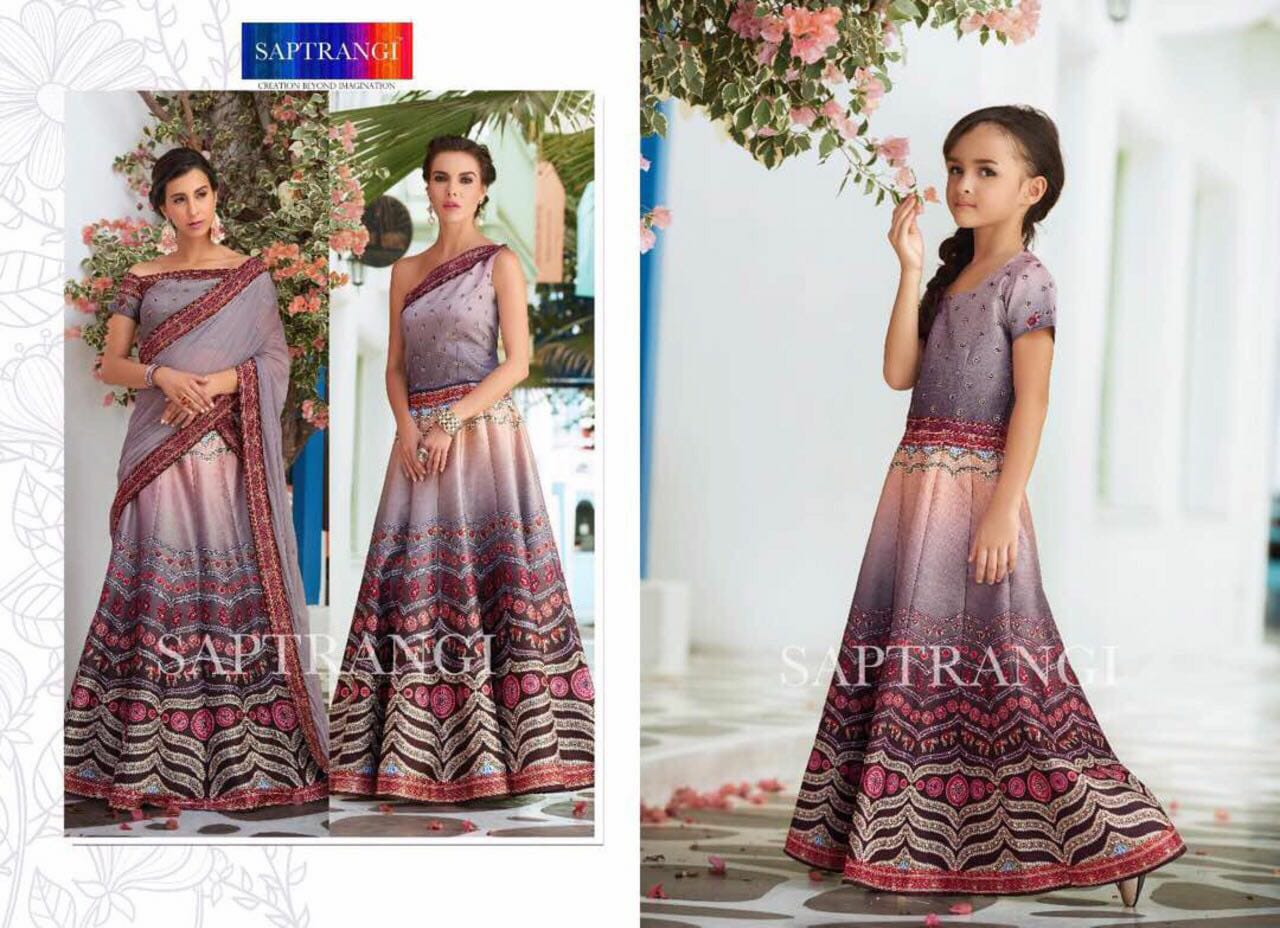 Saptrangi 301 Series By Saptrangi 301 To 311 Series Designer Wedding Collection Suits Beautiful Stylish Fancy Colorful Party Wear & Occasional Wear Net/georgette Embroidered Lehengas At Wholesale Price