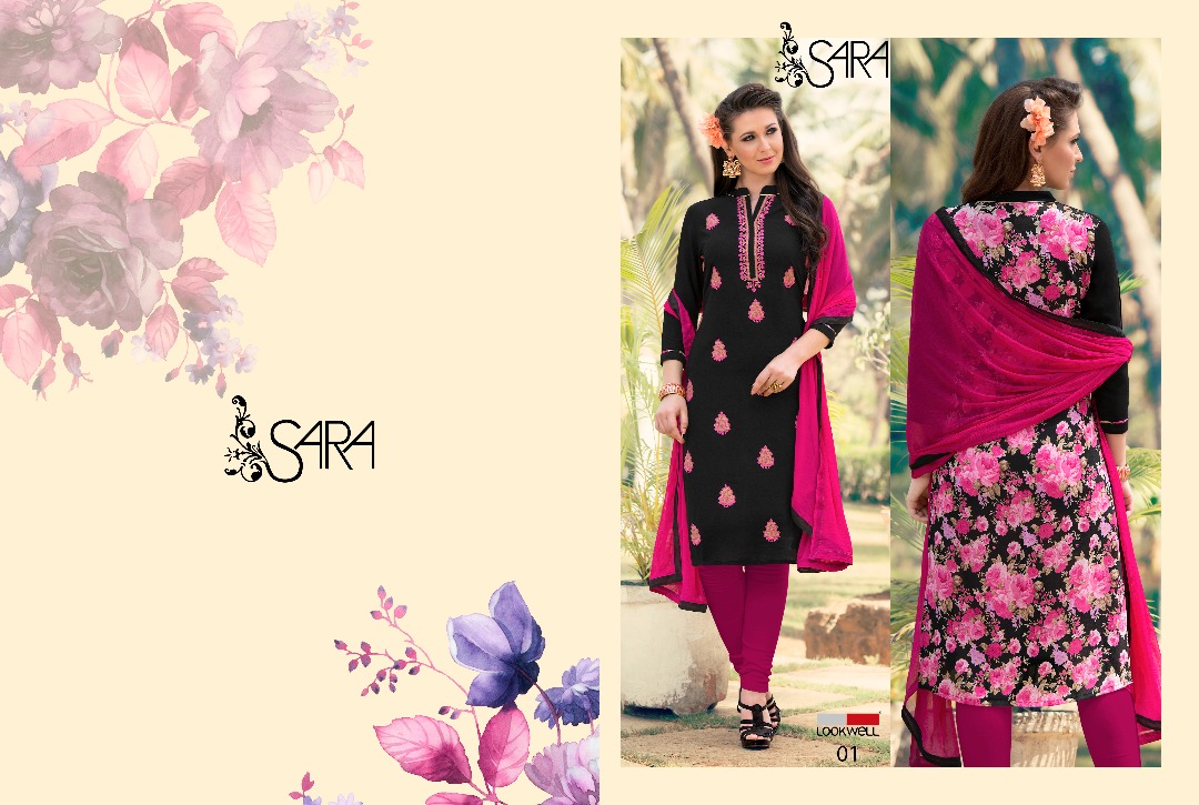 Sara By Lookwell 01 To 06 Series Beautiful Collection Suits Stylish Fancy Colorful Casual Wear & Ethnic Wear Cotton Embroidered Dresses At Wholesale Price