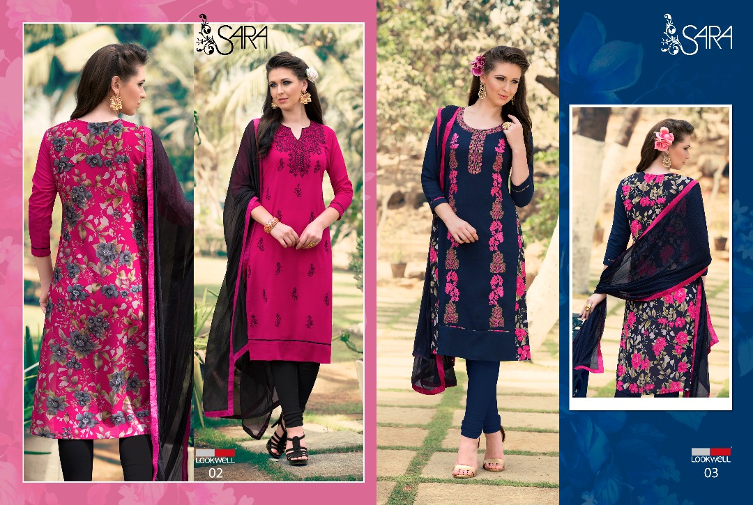 Sara By Lookwell 01 To 06 Series Beautiful Collection Suits Stylish Fancy Colorful Casual Wear & Ethnic Wear Cotton Embroidered Dresses At Wholesale Price
