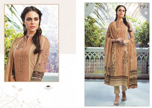 Sarah By Esta Designs 01 To 12 Series Designer Suits Beautiful Stylish Fancy Colorful Party Wear & Occasional Wear Digital Printed Cotton Cambric With Shiffli Embroidery Dresses At Wholesale Price