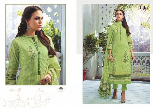 Sarah By Esta Designs 01 To 12 Series Designer Suits Beautiful Stylish Fancy Colorful Party Wear & Occasional Wear Digital Printed Cotton Cambric With Shiffli Embroidery Dresses At Wholesale Price