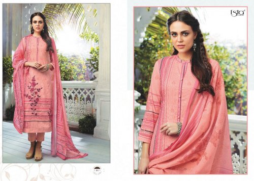 Sarah By Esta Designs 01 To 12 Series Designer Suits Beautiful Stylish Fancy Colorful Party Wear & Occasional Wear Digital Printed Cotton Cambric With Shiffli Embroidery Dresses At Wholesale Price