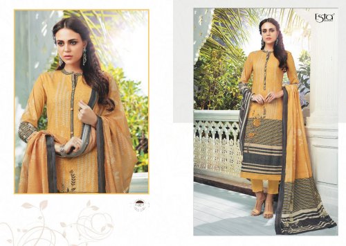 Sarah By Esta Designs 01 To 12 Series Designer Suits Beautiful Stylish Fancy Colorful Party Wear & Occasional Wear Digital Printed Cotton Cambric With Shiffli Embroidery Dresses At Wholesale Price