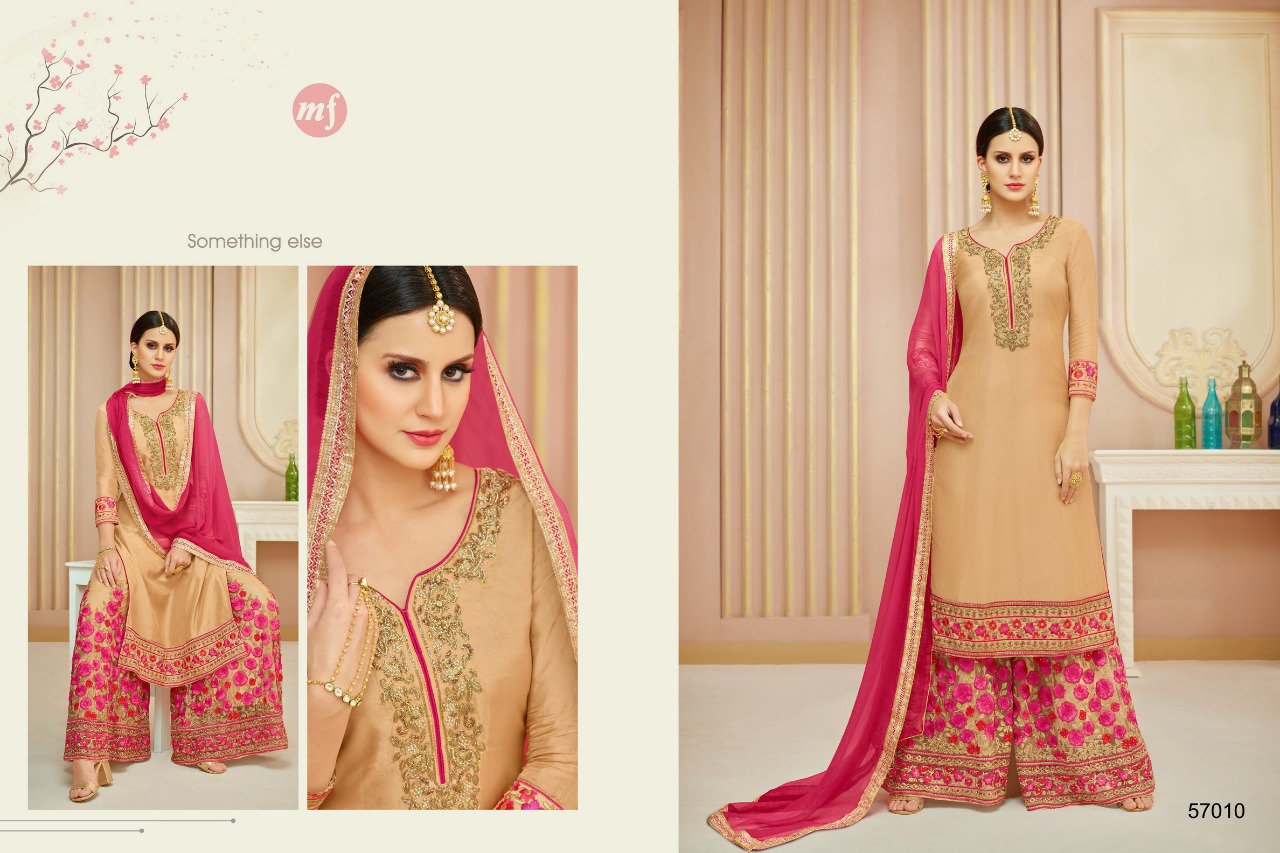 Sarara Vol-6 By Mahaveer Fashion 57006 To 57011 Series Beautiful Stylish Fancy Colorful Festive Collection Party Wear & Occasional Wear Upada Silk Embroidered Dresses At Wholesale Price