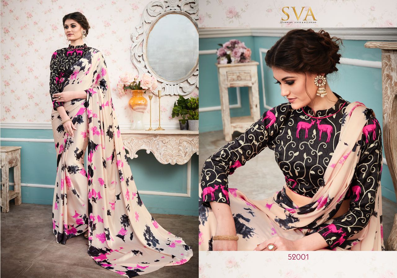 Satin Sybory Vol-2 By Sva 52001 To 52012 Series Designer Beautiful Stylish Fancy Colorful Traditional Wear Collection Party Wear & Occasional Wear Satin Printed Sarees At Wholesale Price