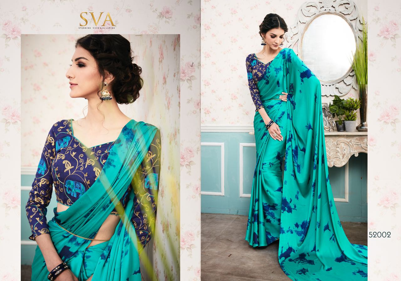Satin Sybory Vol-2 By Sva 52001 To 52012 Series Designer Beautiful Stylish Fancy Colorful Traditional Wear Collection Party Wear & Occasional Wear Satin Printed Sarees At Wholesale Price